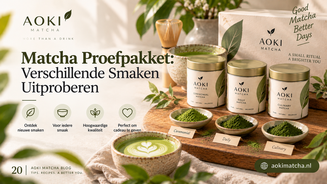 Matcha Proefpakket: Verschillende Smaken Uitproberen