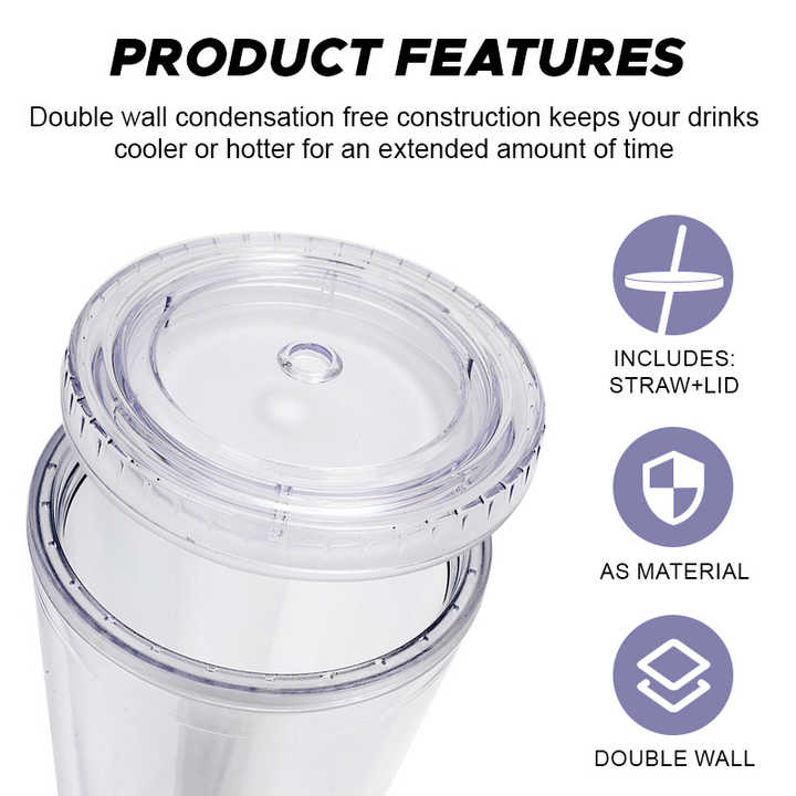 MatchaFlow Cup -  Dubbelwandige Beker (incl. rietje en deksel)