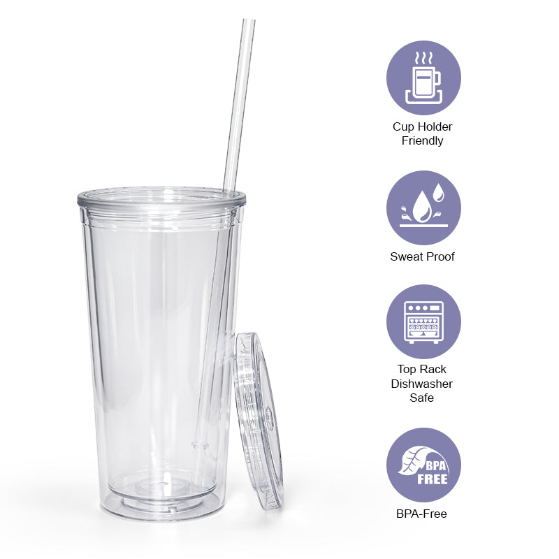 MatchaFlow Cup -  Dubbelwandige Beker (incl. rietje en deksel)