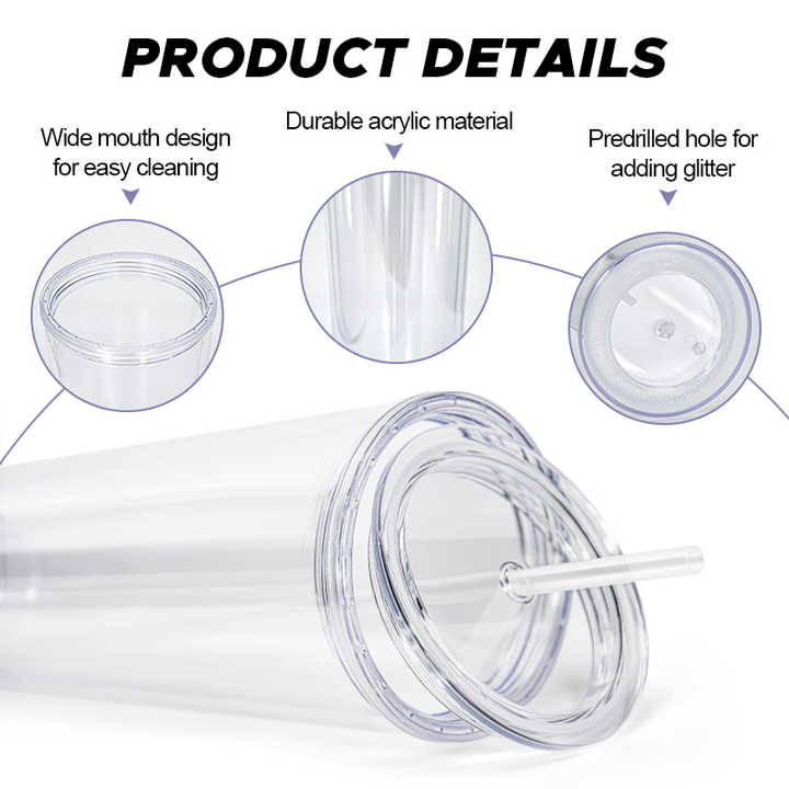 MatchaFlow Cup -  Dubbelwandige Beker (incl. rietje en deksel)