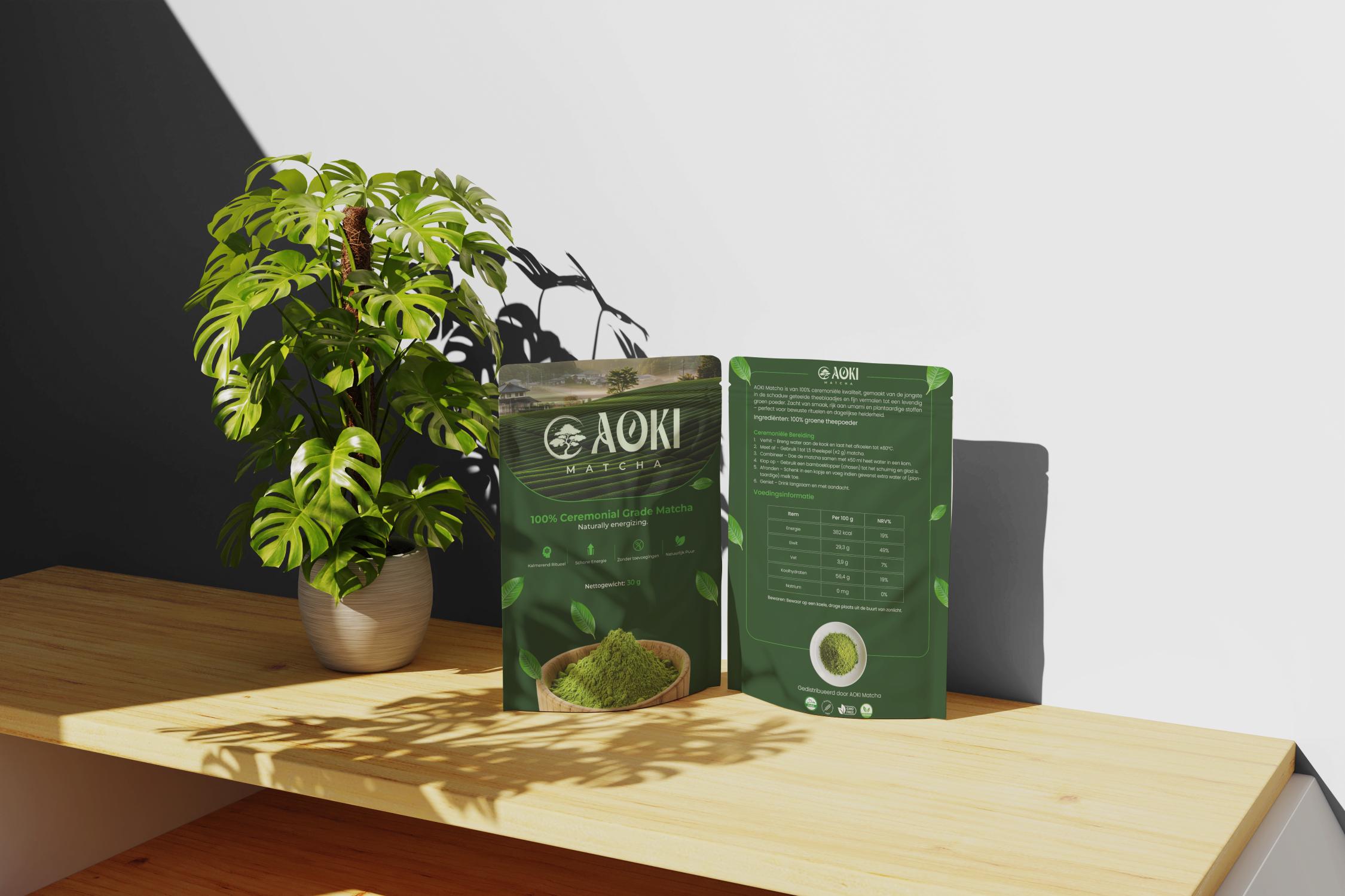 Aoki Ceremoniële Matcha 30 gram (1+1 gratis)