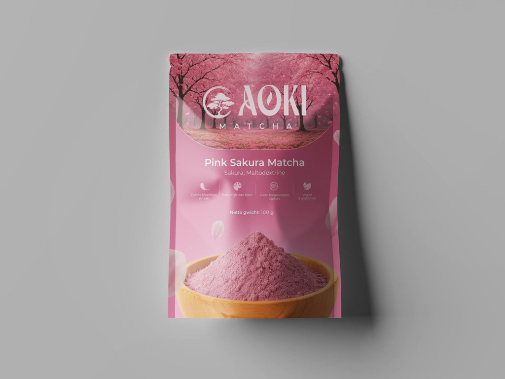 Aoki Pink Sakura Matcha - 100 gram