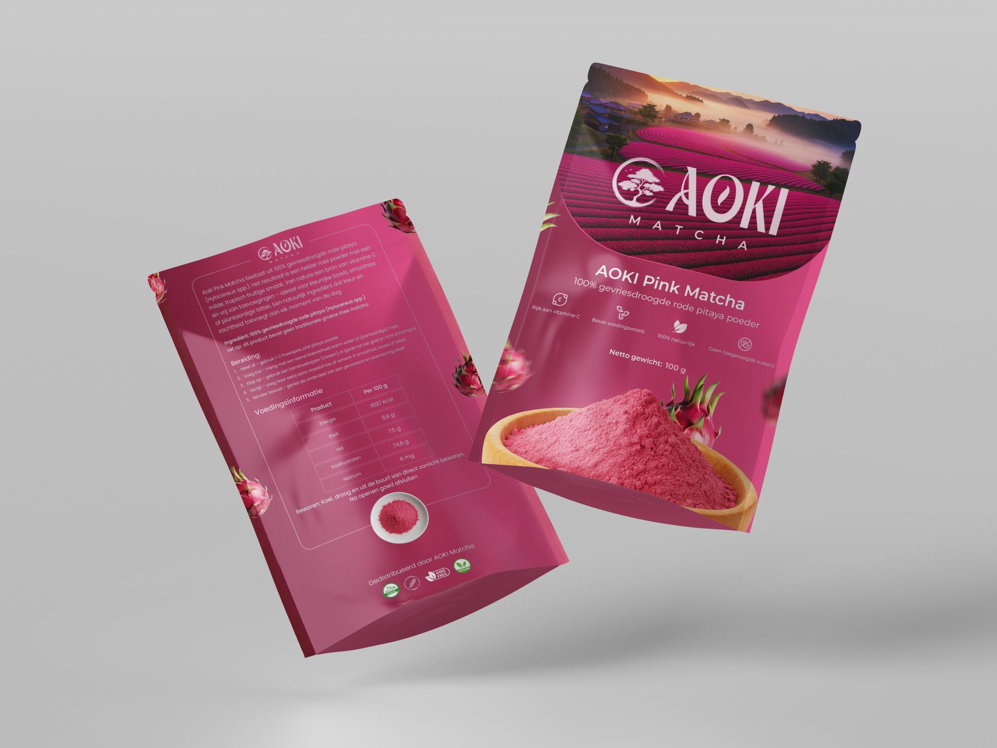 Aoki Pink Matcha - 100 gram