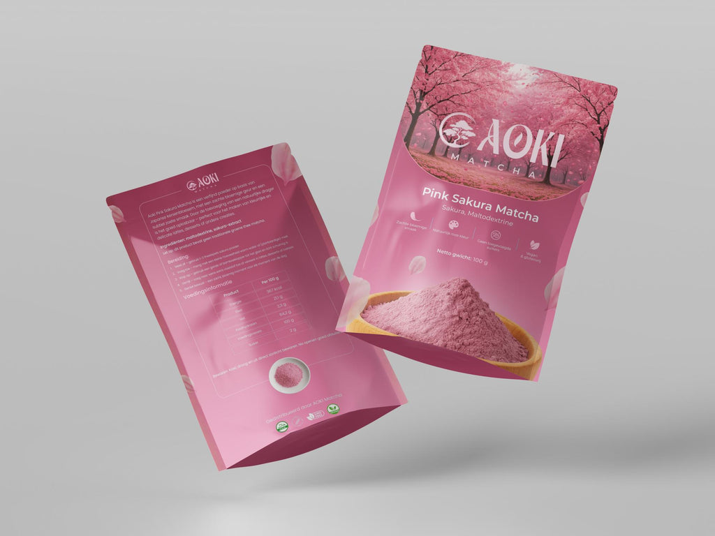 Aoki Pink Sakura Matcha - 100 gram
